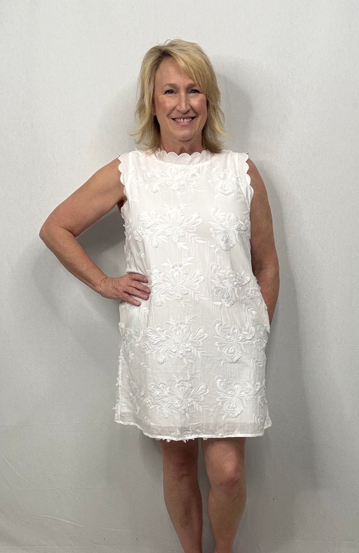 White Floral Dress