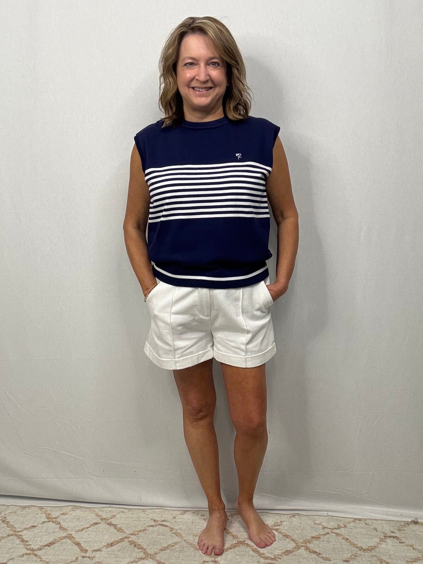 Navy Pier Knit Tank