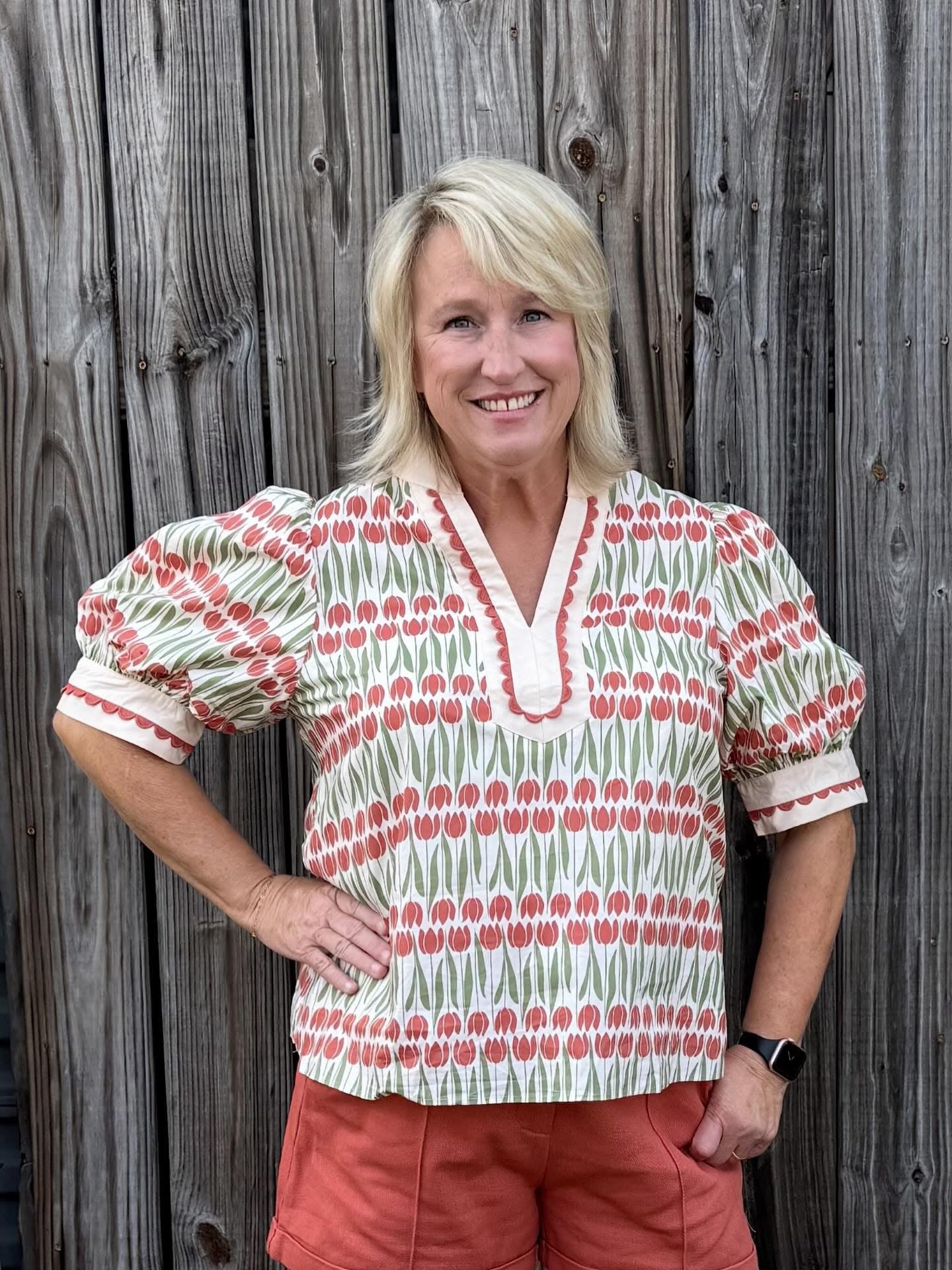 Cream Tulip Top