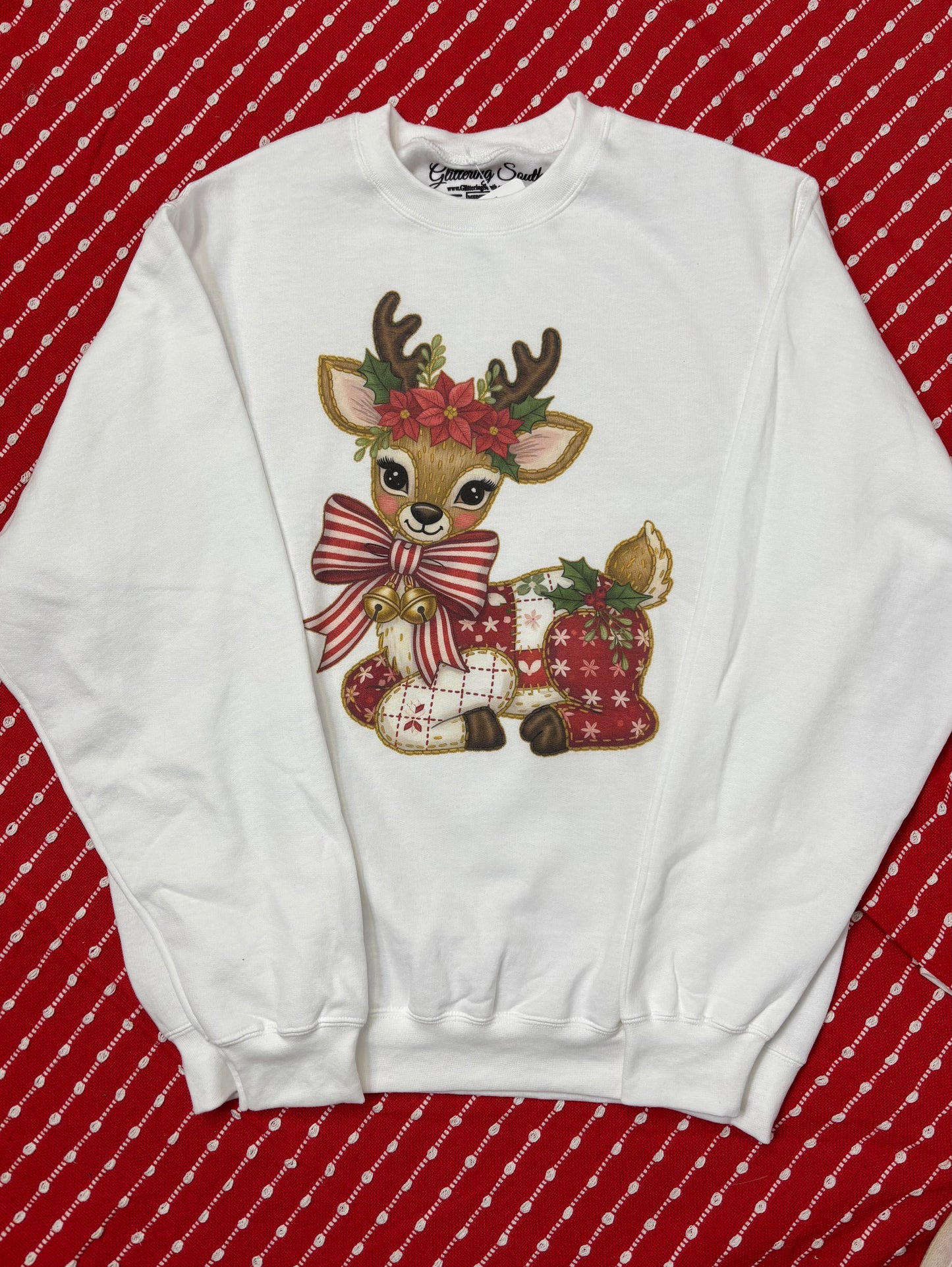 Patchwork Reindeer Sweatshirt
