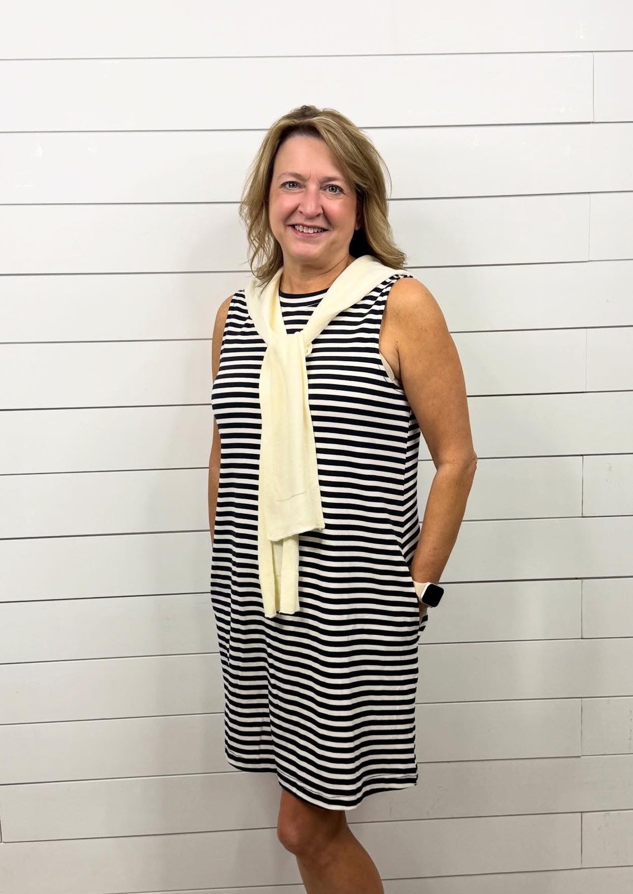 Preppy Navy Stripe Mini