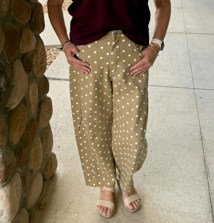 Latte Polka Dot Pants
