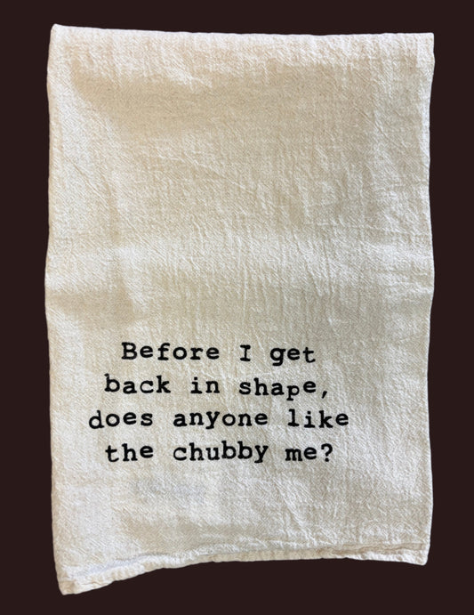 Tea Towel-back In Shape