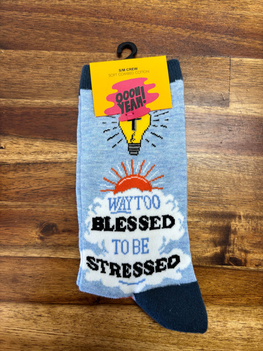 Too Blessed Socks