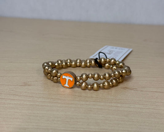 Tenn Vols 2 Row Bracelet