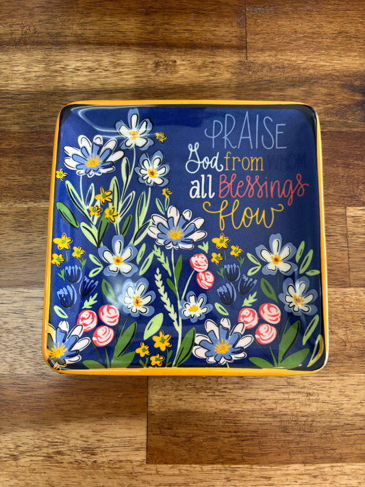 Praise God From All Blessings Flow Trinket Tray