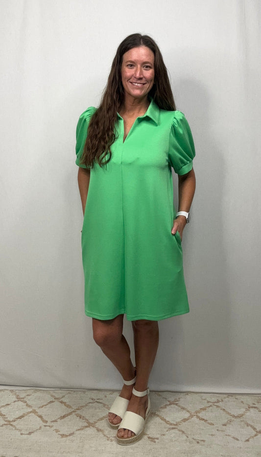 Apple Green Dress