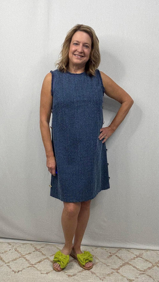 Navy Sleeveless Dress
