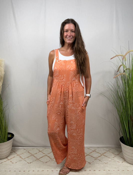 Coral Jumpsuit