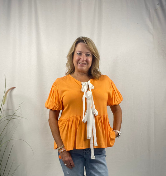 Game Day Babydoll Top