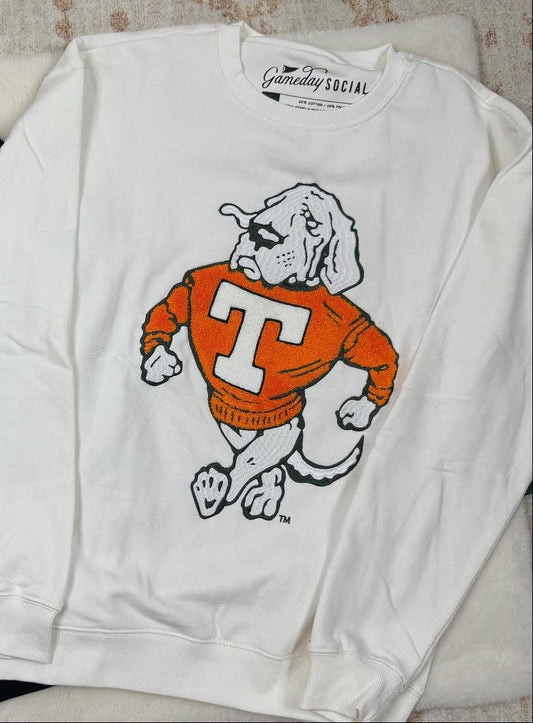 White Smokey Crewneck Sweatshirt