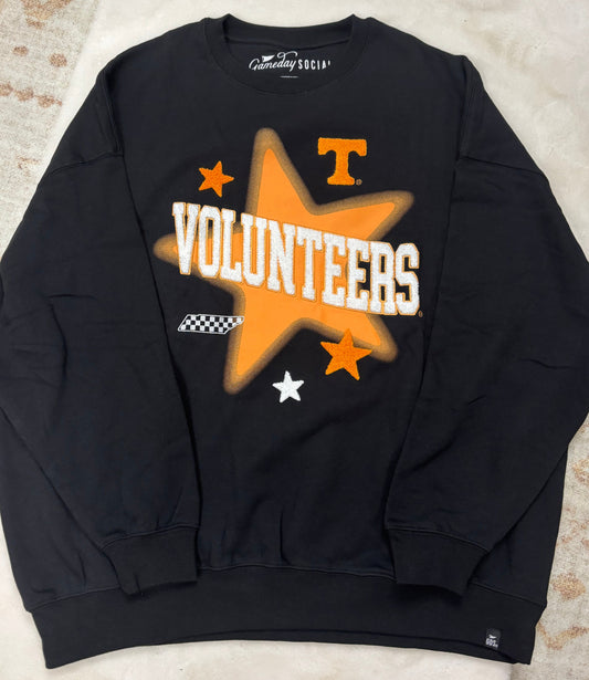 Black Vols Star Crewneck