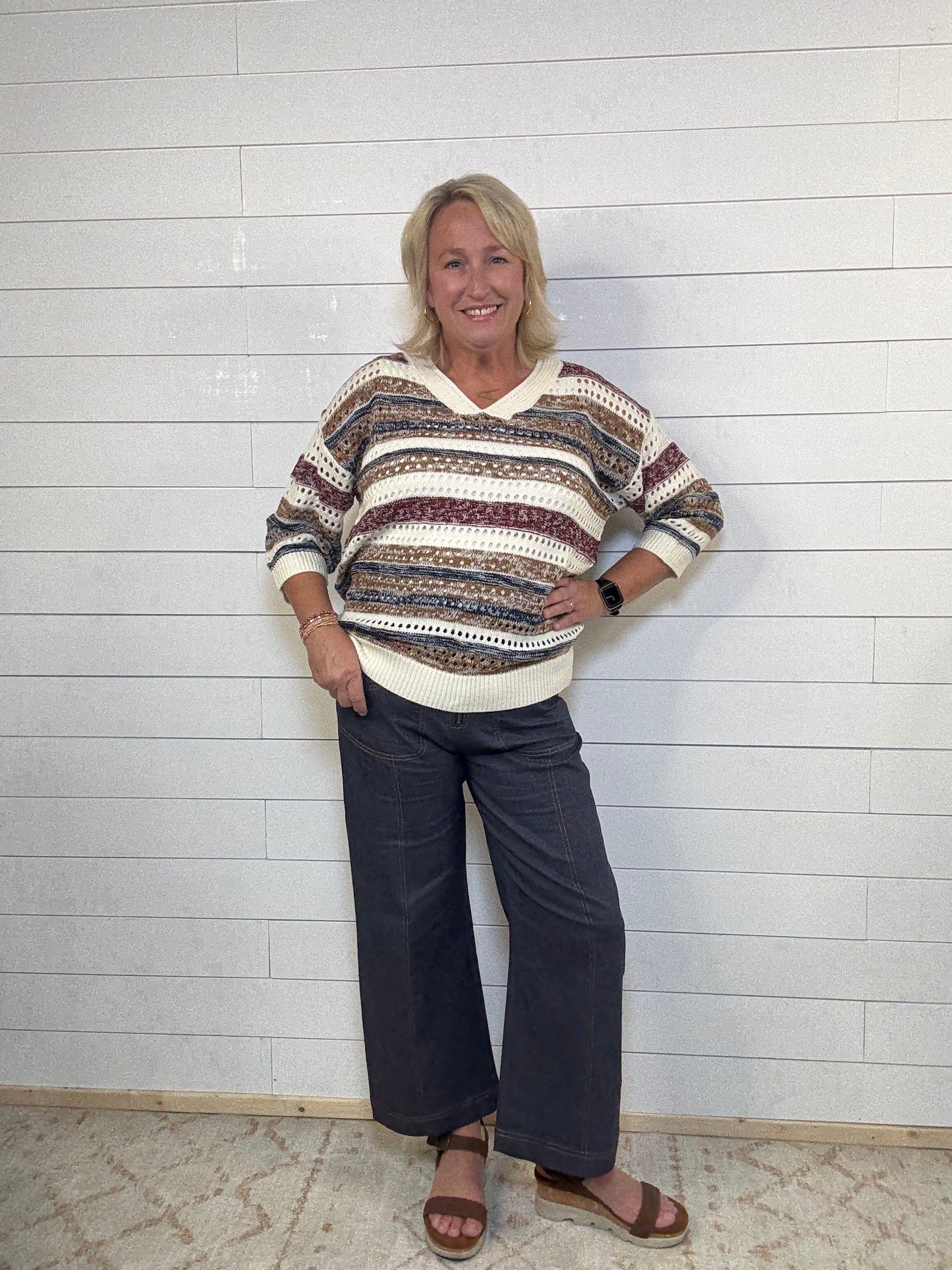 Exposed Zipper Denim