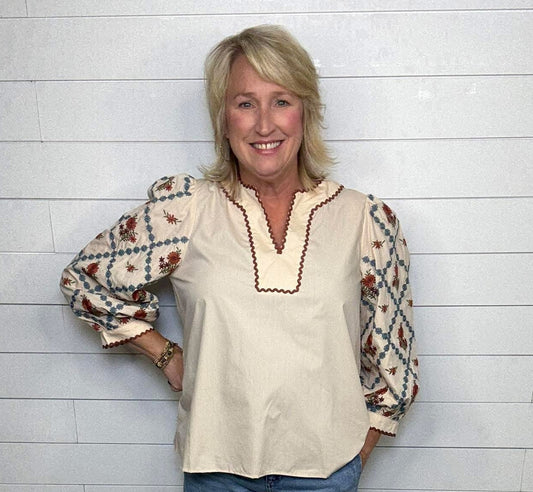 Fall Blossoms Blouse