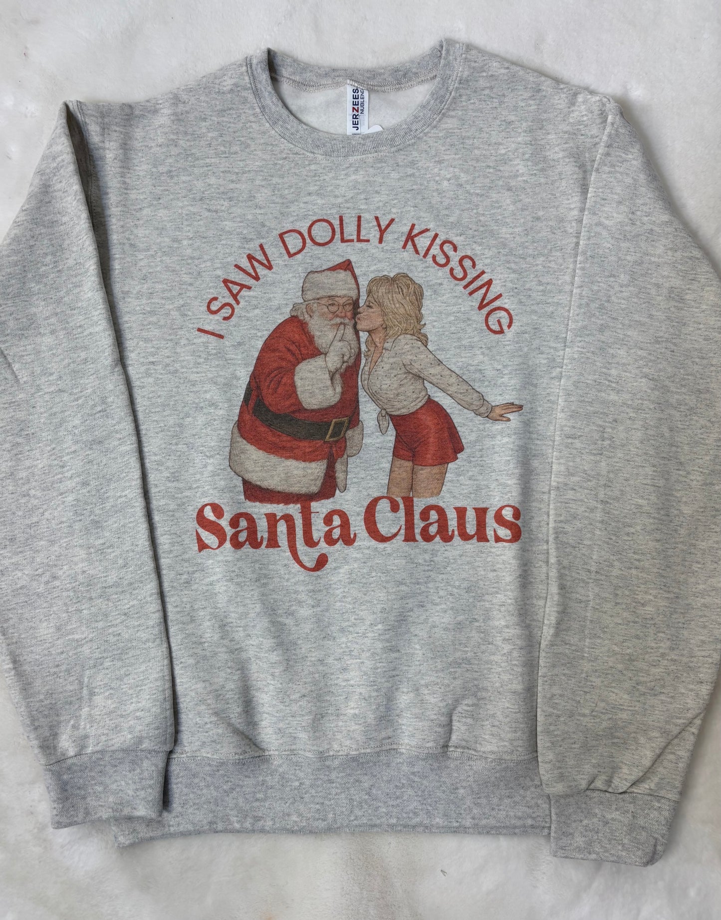 Dolly Kissing Santa Sweatshirt