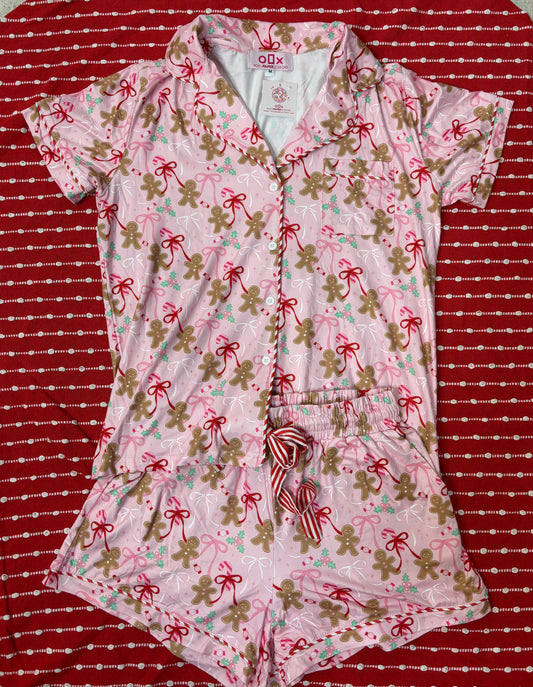 Gingerbread Bows PJs