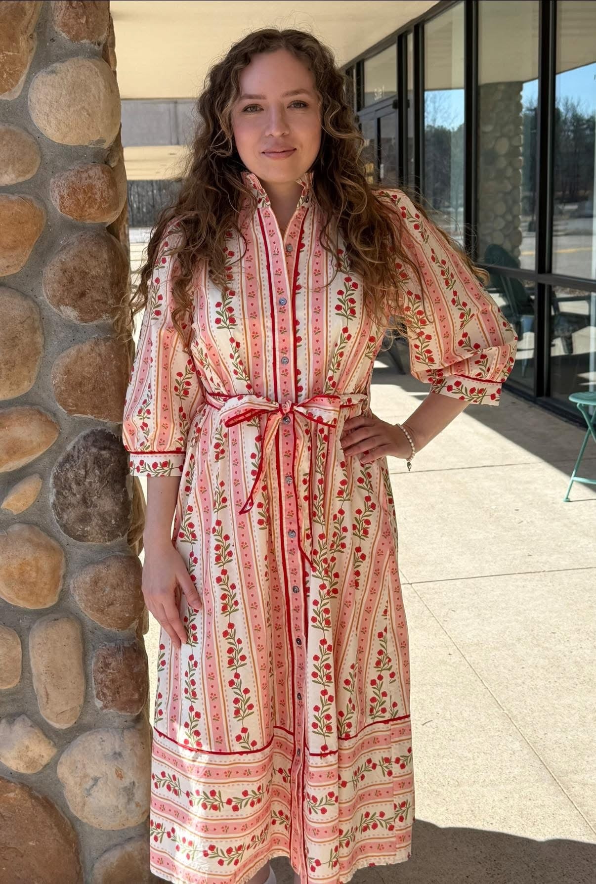 Red Rose Maxi Dress