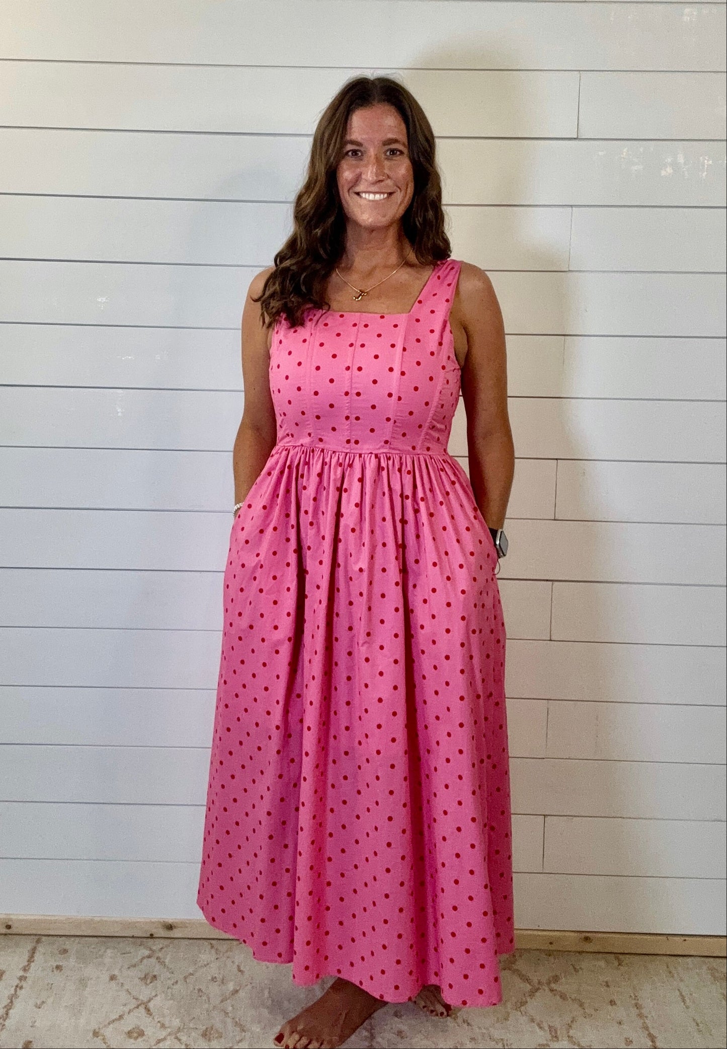 Pink Polka Dress