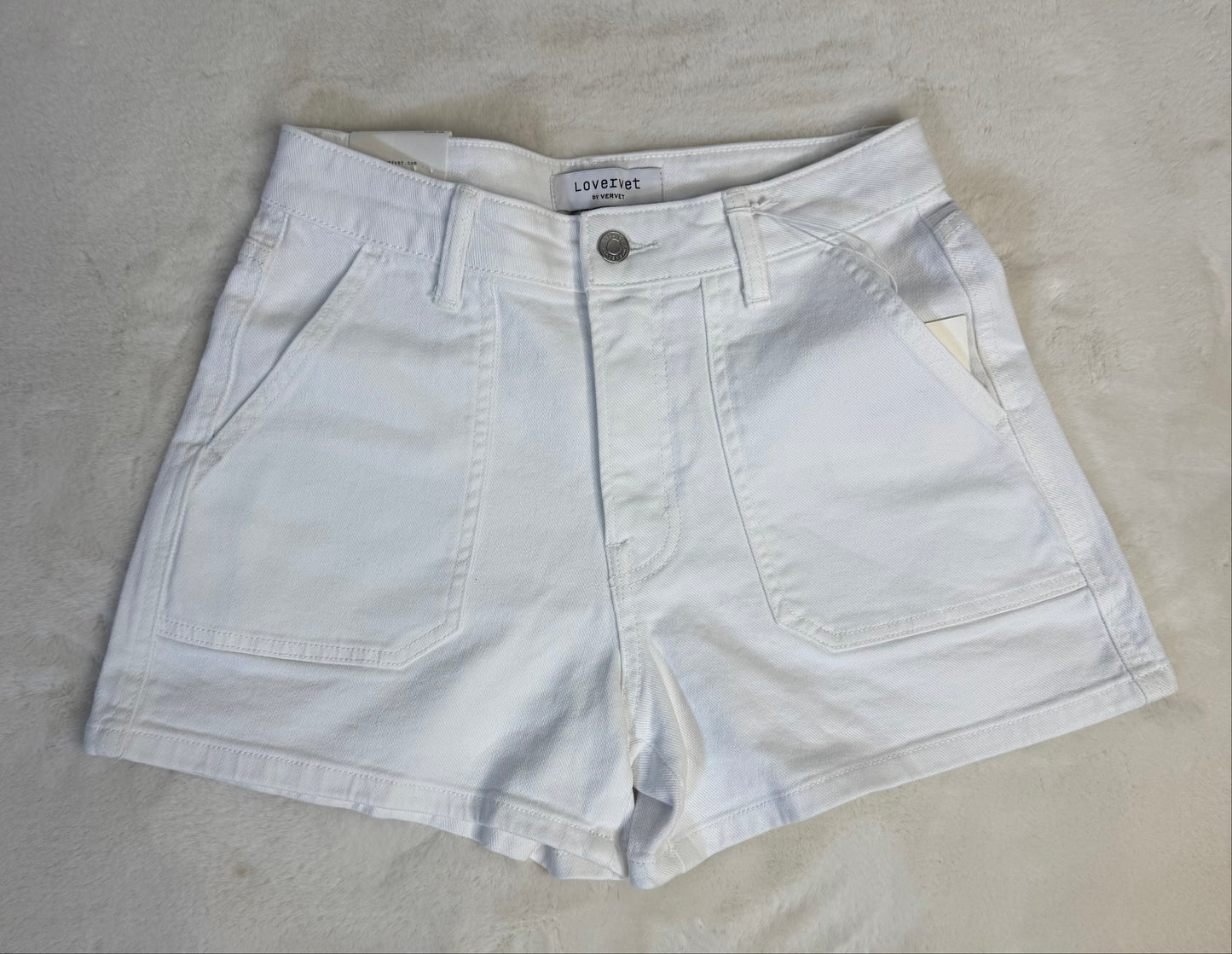 White Denim Shorts