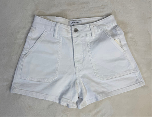 White Denim Shorts