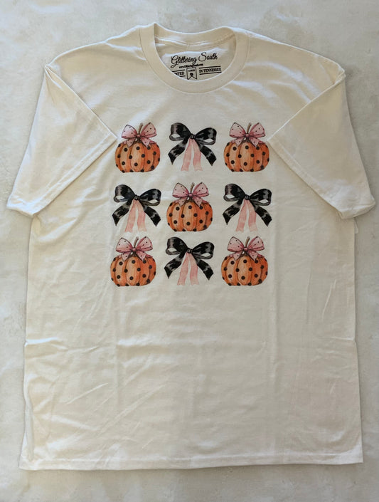 Pumpkin Bows SS Tee