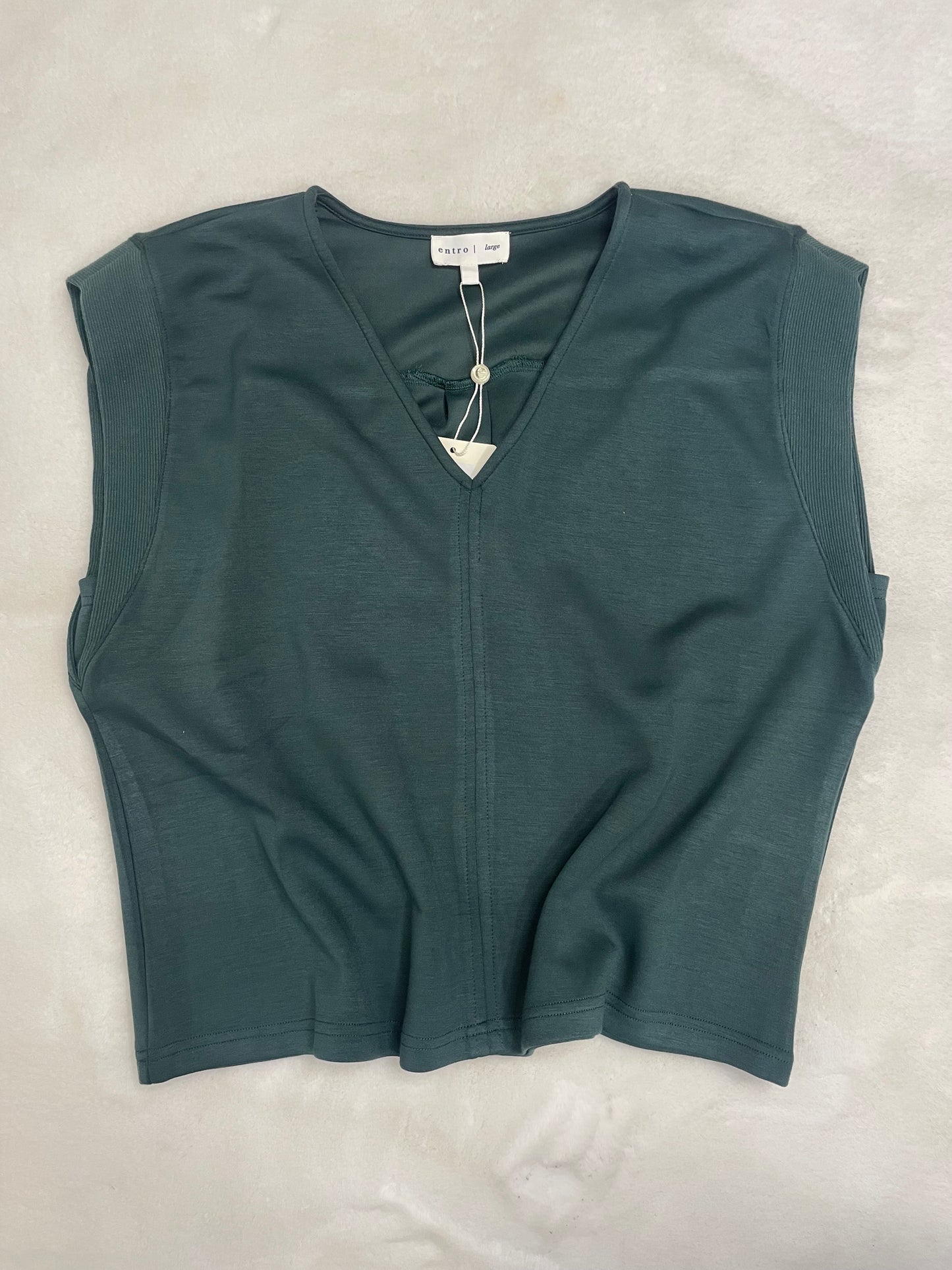 Sleeveless Vneck Top