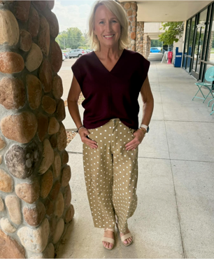 Latte Polka Dot Pants