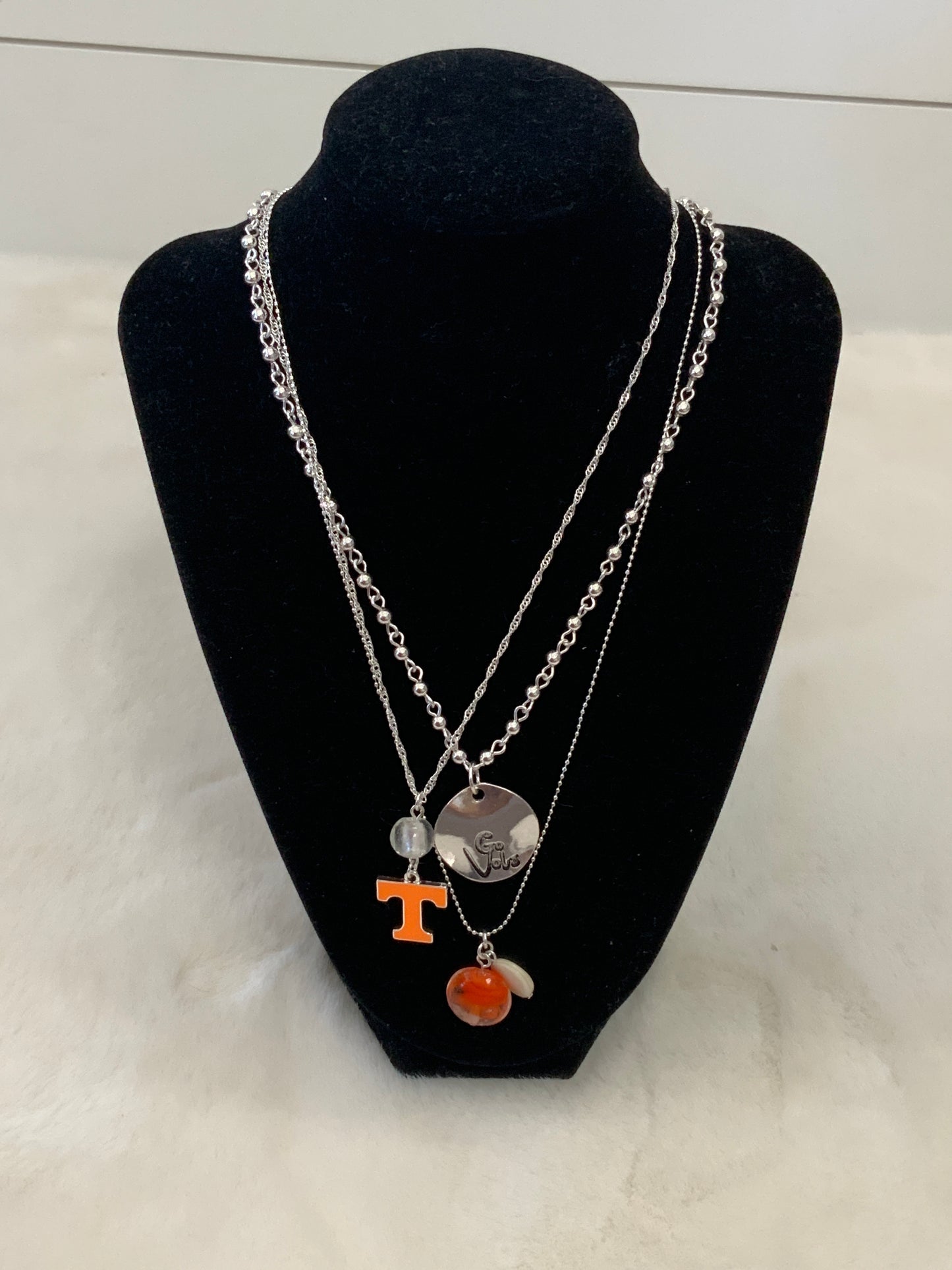 TN Silver Trio Necklace