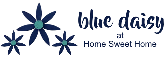 Blue Daisy Home Sweet Home